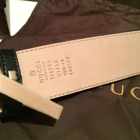 14 digit serial number gucci belt